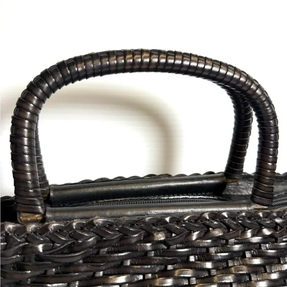 Nordstrom Brown Woven Tote Bag - Picture 4 of 10